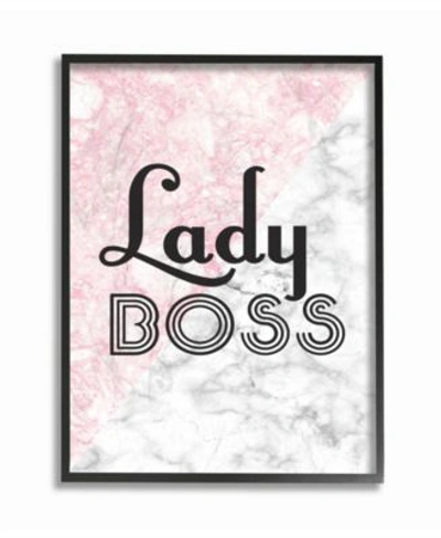 Stupell Industries Lady Boss Framed Giclee Art Collection In Multi
