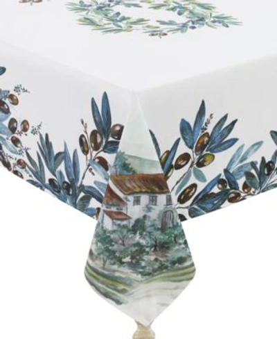 Laural Home Olive Grove Collection In White And Olive Green