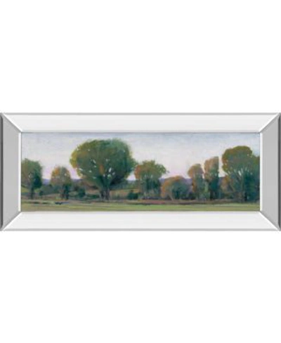 Classy Art Panoramic Treeline By Tim Otoole Mirror Framed Print Wall Art Collection In Green