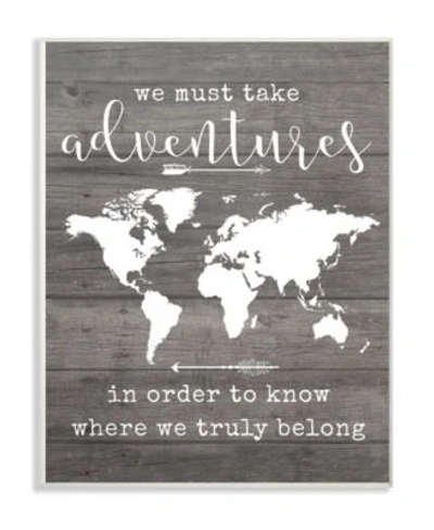 Stupell Industries Take Adventures Map Wall Art Collection In Multi