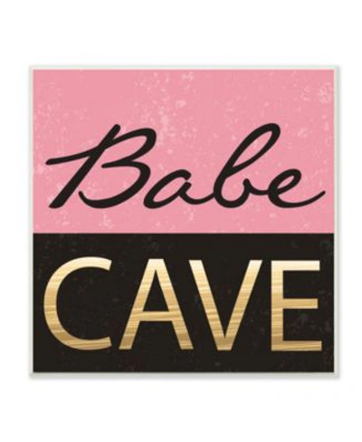 Stupell Industries Babe Cave Pink Gold Art Collection In Multi