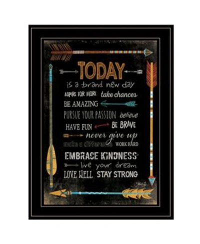 Trendy Decor 4u Today Is A Brand New Day By Marla Rae Ready To Hang Framed Print Collection In Multi
