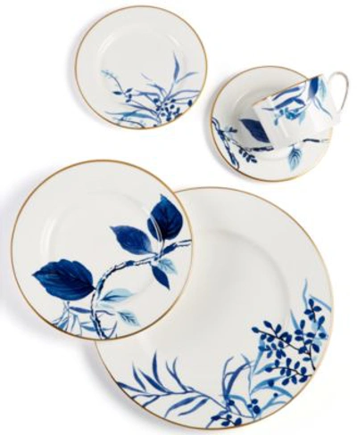 Kate Spade Birch Way Indigo Dinnerware Collection In Blue