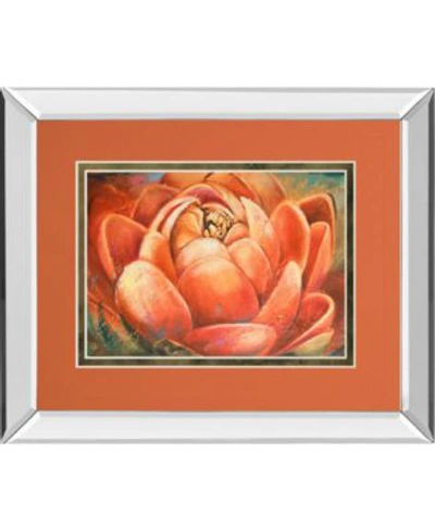 Classy Art Red Lotus By Patricia Pinto Mirror Framed Print Wall Art Collection