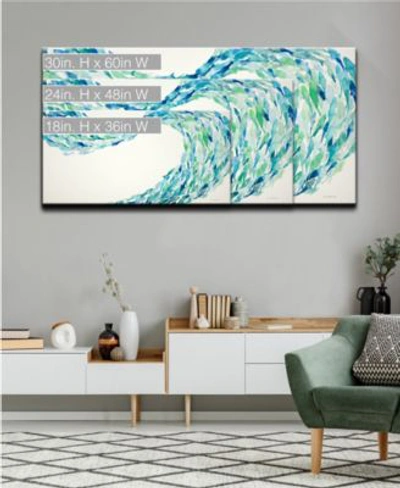 Ready2hangart Blue Wave Canvas Wall Art Collection In Multicolor