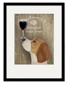 COURTSIDE MARKET BEAGLE AU VIN FRAMED MATTED ART COLLECTION