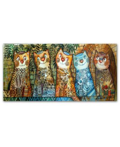 Trademark Global Oxana Ziaka Cats Of Israel Canvas Art Print Collection In Multi