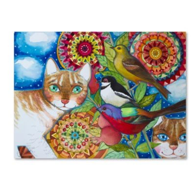 Trademark Global Oxana Ziaka Mandala Cats Canvas Art Collection In Multi