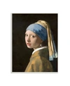 STUPELL INDUSTRIES VERMEER GIRL WITH A PEARL EARRING CLASSICAL PORTRAIT PAINTING WALL PLAQUE ART COLLECTION BY JOHANNES