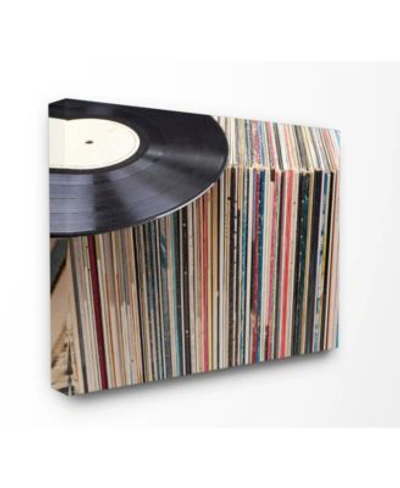 Stupell Industries Vintage Inspired Records Display Art Collection In Multi