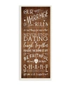 Stupell Industries Our Marriage Rules Wall Art Collection In Multi