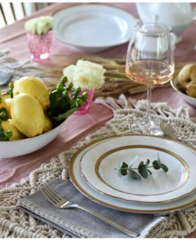 Noritake Charlotta Gold Dinnerware Collection In Gold White