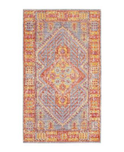 French Connection Marley Colorwashed Kilim Accent Rug Collection Bedding In Blue/purple