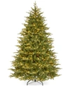 National Tree Company 7.5 Feel Real Nordic Spruce Medium Hinged Christmas Tree With 900 Clear Lights
