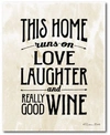 COURTSIDE MARKET LOVE LAUGHTER WINE GALLERY WRAPPED CANVAS WALL ART COLLECTION