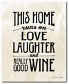 Courtside Market Love Laughter Wine Gallery Wrapped Canvas Wall Art Collection In Multi
