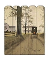 TRENDY DECOR 4U HEADIN HOME BY BILLY JACOBS PRINTED WALL ART ON A WOOD PICKET FENCE COLLECTION