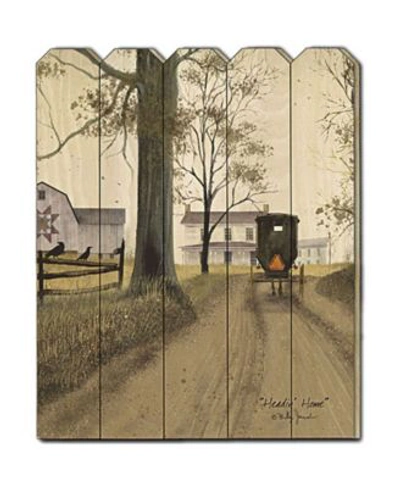 Trendy Decor 4u Headin Home By Billy Jacobs Printed Wall Art On A Wood Picket Fence Collection In Multi