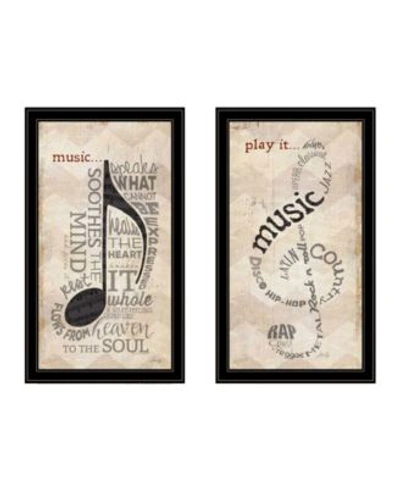 Trendy Decor 4u Music Collection 2 Piece Vignette By Marla Rae Collection In Multi
