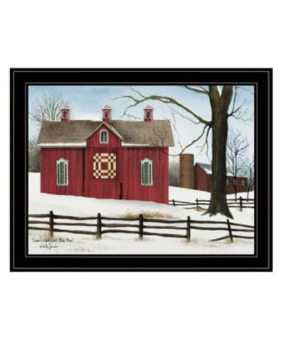 Trendy Decor 4u Lovers Knot Quilt Block Barn By Billy Jacobs Ready To Hang Framed Print Collection In Multi