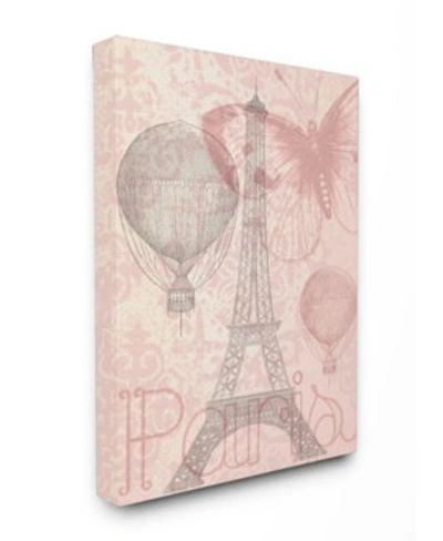 Stupell Industries Eiffel Tower Hot Air Balloon Paris Art Collection In Multi