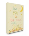 STUPELL INDUSTRIES HOME DECOR I LOVE YOU TO THE MOON BACK ART COLLECTION