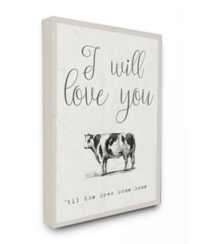 Stupell Industries Love You Till The Cows Come Home Canvas Wall Art Collection In Multi