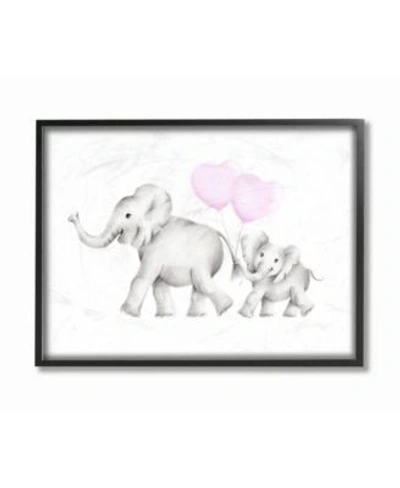 Stupell Industries Mama Baby Elephants Wall Art Collection In Multi