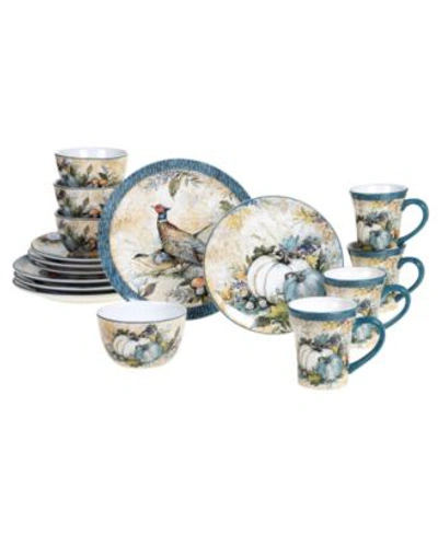 Certified International Harvest Gatherings Collection In Blue