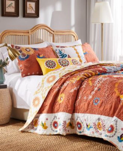 Greenland Home Fashions Topanga Quilt Set 3 Piece In Multi