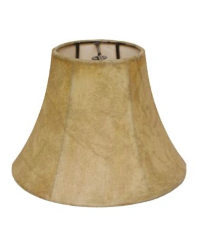 Macy's Cloth Wire Slant Faux Animal Hide Chandelier Lampshade With Flame Clip Collection In Sand