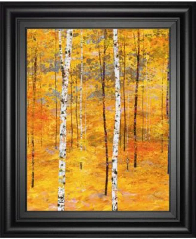 Classy Art Iridescent Trees By Alex Jawdokimov Framed Print Wall Art Collection In Yellow
