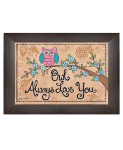 Trendy Decor 4u Owl Always Love You By Annie Lapoint Printed Wall Art Ready To Hang Collection In Multi