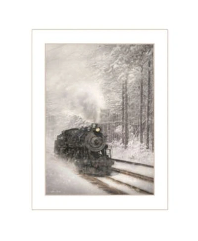 Trendy Decor 4u Snowy Locomotive By Lori Deiter Ready To Hang Framed Print Collection In Multi