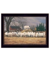 TRENDY DECOR 4U WOOL GATHERING BY BONNIE MOHR READY TO HANG FRAMED PRINT COLLECTION