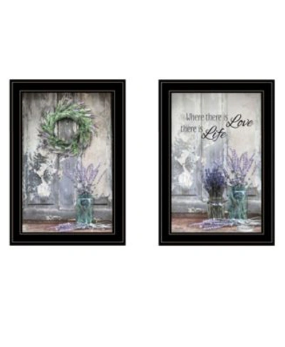 Trendy Decor 4u Where There Is Love 2 Piece Vignette By Lori Deiter Collection In Multi