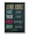 STUPELL INDUSTRIES HOME DECOR LAUNDRY SCHEDULE CHALKBOARD BATHROOM ART COLLECTION