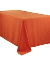 Saro Lifestyle Everyday Design Solid Color Tablecloth In Bright Orange