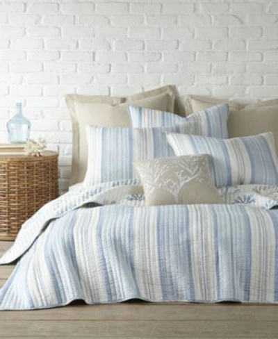 Levtex Ipanema Stripe Reversible Quilt Sets In Blue