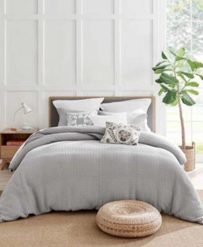 Levtex Mills Waffle Duvet Cover Sets In Pewter