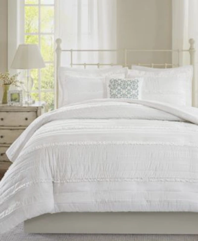 Madison Park Celeste Duvet Cover Sets Bedding In White