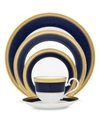 Noritake Dinnerware Cobalt Gold Collection In Dark Blue