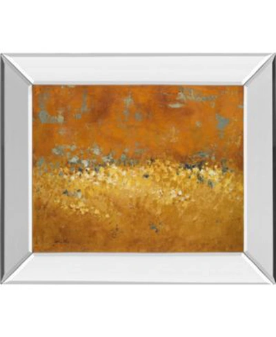 Classy Art Flower Fields By Lanie Loreth Mirror Framed Print Wall Art Collection In Gold