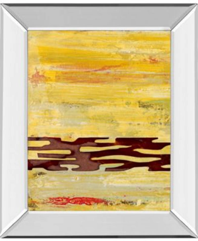 Classy Art Tire Mark By Natalie Avondet Mirror Framed Print Wall Art Collection In Yellow