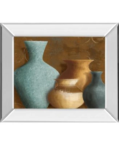 Classy Art Ancient Clay By Lanie Loreth Mirror Framed Print Wall Art Collection In Blue