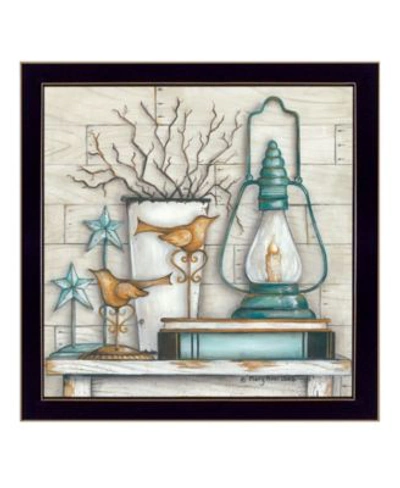 Trendy Decor 4u Lantern On Books By Mary June Printed Wall Art Ready To Hang Collection In Multi