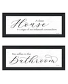 Trendy Decor 4u Household Humor 2 Piece Vignette By Lori Deiter Collection In Multi