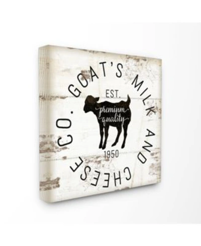 Stupell Industries Goat Milk Cheese Co Vintage Inspired Sign Art Collection In Multi