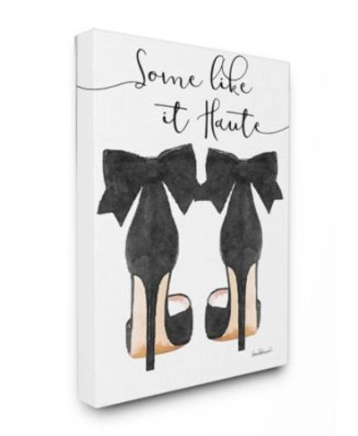 Stupell Industries Some Like It Haute Black Pumps Heels Art Collection In Multi