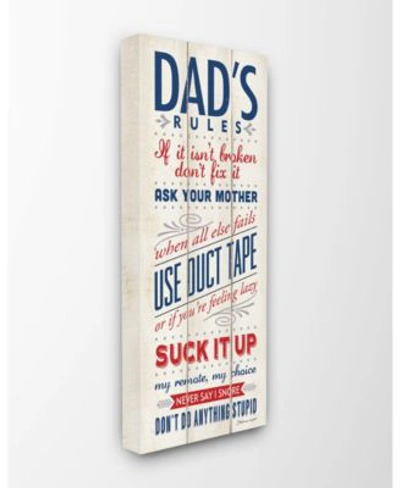 Stupell Industries Dads Rules Art Collection In Multi